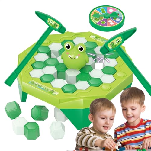 Generisch Ice Breaking Game, Ice Pounding Frog Save Knock Ice Block Toys, Save Frog Break Ice Board Game for Kids, Fun Educational Game for Boys and Girls, Children's Day Activity von Generisch