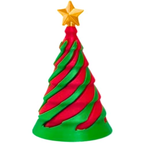 Generisch Impossible Cone | Impossible Cone Fidget Toy | Desktop Spiral Cone Stress Relief Toy, Impossible Cone Printed Christmas Tree Toys, Christmas Tree Spiral Toy for Desk Decoration von Generisch