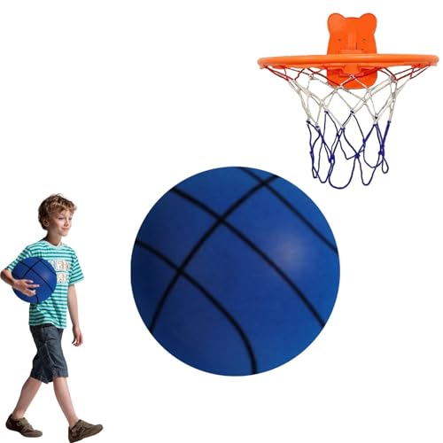 Generisch Indoor-Basketball,Größe 7 Silent Ball Trainingsball Soft Basketball | High-Density Soft Foam Ball Mute Basketball für Kinder, Teenager, Erwachsene, Spielübungen von Generisch