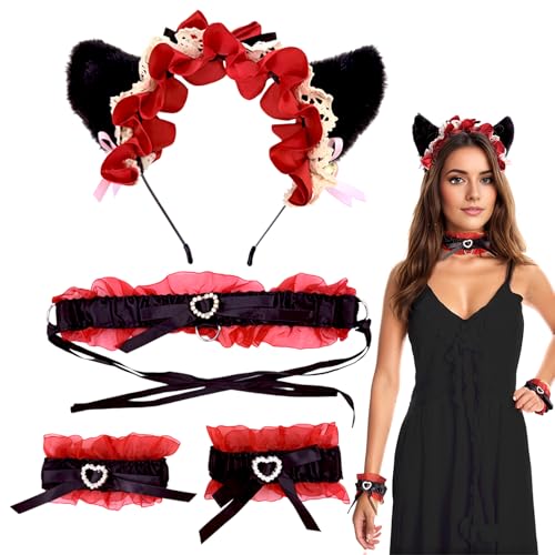 Generisch Katzenohren Haarband für Mädchen, Katzenohren Stirnband | Katzenohren Haare mit Glocken,Cosplay -Kopfbedeckung für Halloween, Weihnachten, Nachtclubs Partys Generisch Katzenohren Haarband für Mädchen, Katzenohren Stirnband | Katzenohren Haare mit Glocken,Cosplay -Kopfbedeckung für Halloween, Weihnachten, Nachtclubs Partys von Generisch