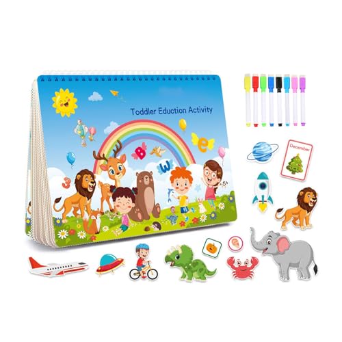 Generisch Kids Busy Book, Kindergarten Learning Activities Book, Preschool Learning Activities Book, Interactive Kids Books, Interactive Learning Books for Girls, Learning Books for Boys Aged 3-7, von Generisch