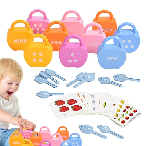 Generisch Kinder Lernen Schlösser mit Schlüsseln - Zahlen passende Spiele - Schlösser Schlüssel Lernspiel, Vorschule Fine Motor Skills Aktivitäten Spielzeug Generisch Kinder Lernen Schlösser mit Schlüsseln - Zahlen passende Spiele - Schlösser Schlüssel Lernspiel, Vorschule Fine Motor Skills Aktivitäten Spielzeug von Generisch