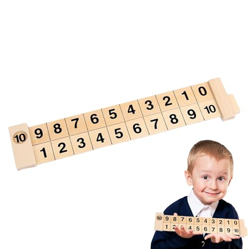 Generisch Kinder Lernen Spiele, Slide Lineal for Mathematics, Interaktive Vorschullernspielzeug Lernen Zahlen Lineal, Lustige Bildungsspielzeug -Vorschulmathematikspiele für den Kindergarten von Generisch