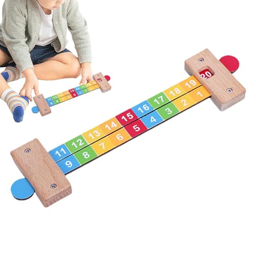 Generisch Kinder Lernen Spiele, Slide Lineal for Mathematics | Interaktive Vorschullernspielzeug Lernen Zahlen Lineal - Schulunterrichtshilfen lustige Vorschulmathematikspiele für Kinder Mädchen von Generisch