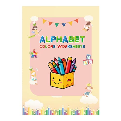 Generisch Kinder Malbücher - Buchstaben Schreibübungsheft | Reisespielzeug für Kleinkinder und Mädchen mit Farben- und Zahlenlernen Generisch Kinder Malbücher - Buchstaben Schreibübungsheft | Reisespielzeug für Kleinkinder und Mädchen mit Farben- und Zahlenlernen von Generisch