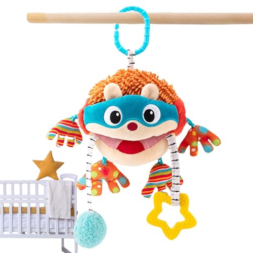 Generisch Kinderwagenspielzeug für Babys 0-6 Monate, hangbare Babyspielzeug,Sensorische Plüschaktivitätsspielzeuge - Babys Plüsch hangbar Carses Accessoires mit eingebauter Glocke zur Unterhaltung von Generisch