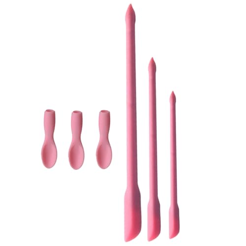 Generisch Kleines Glas Spatel - Doppelte Silikonlöffel, Mini wiederverwendbares Werkzeug | Tiny Cosmetic Food Scraper, Multifunktions -Lotion -Mixer, weicher Flexibler Löffel, Handy Beauty Kitchen - Generisch Kleines Glas Spatel - Doppelte Silikonlöffel, Mini wiederverwendbares Werkzeug | Tiny Cosmetic Food Scraper, Multifunktions -Lotion -Mixer, weicher Flexibler Löffel, Handy Beauty Kitchen - von Generisch