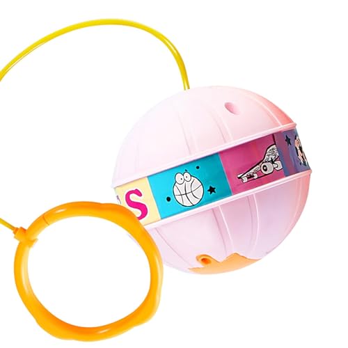 Generisch Knöchel-Sprungball für Kinder, Blinkender Sprungball - Ball-Springseil mit blinkendem Licht,Fitnessspielzeug, Flexible Sprungbälle, Sprungseilspiel für Mädchen, Jungen und Kinder von Generisch