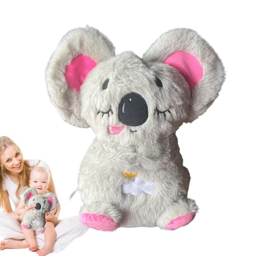 Generisch Koala Toy | Soothing Koala Sleep Buddy | Calming Koala Plush | Portable Sleeping Koala Doll with Musical Lights and Rhythmic Breathing for Kids Adults von Generisch