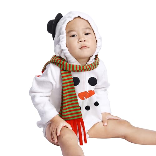 Generisch Kürbis Kostüm Baby Smiling Strampler - Kürbiskostüm mit Kapuze Strumpfhose Outfit Kostüm Strampler Bodysuit Jumpsuit Sets für Neugeborenes für Halloween Karneval Kostümparty von Generisch