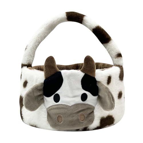 Generisch Kuscheltier Ostern Plüschtiere Niedliche Eier Kaninchen Engel Huhn Ostern Taschen Eimer Festival Geschenke für Kinder Mädchen Jungen Taschen 15 cm (Black, One Size) von Generisch