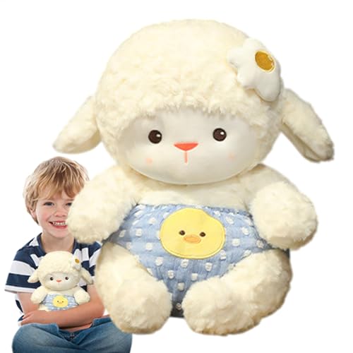 Generisch Kuscheltier Schaf, 24cm Niedliche Stoffschaf Spielzeug, Weich und Waschbar Stofftier, Soft Cuddly Friends für Kinder und Babys von Generisch