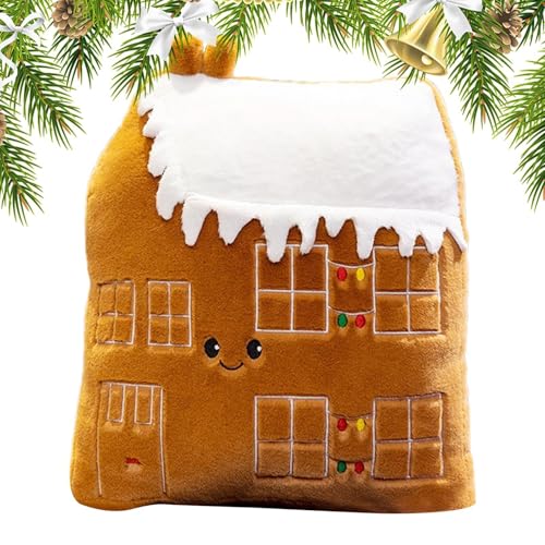 Generisch Lebkuchen-Plüsch,Lebkuchenmann-Plüsch, Lebkuchenmann Dekor Schneemann Puppe, Keks-Stofftier, Weihnachts-Lebkuchenmänner für Party, Urlaub, Baum, Sofa von Generisch