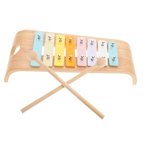 Generisch Legierung 8-Noten-Glockenspiel Mit Schlägeln Glockenspiel Spielzeug Spielzeug Glockenspiele Babyinstrumente Musikinstrumente Kinder Xylophon von Generisch