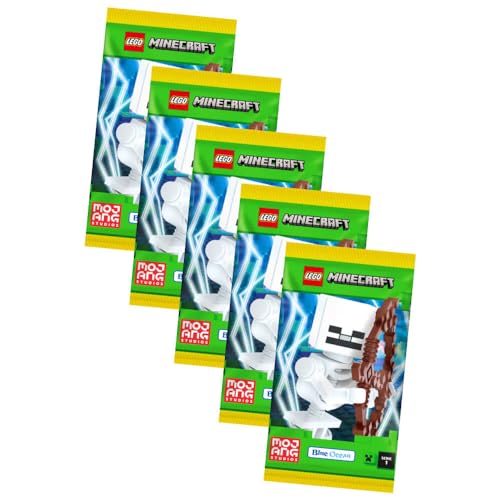 Generisch Lego Minecraft Karten Serie 1 - Sammelkarten Trading Cards (2024) - 5 Booster von Generisch