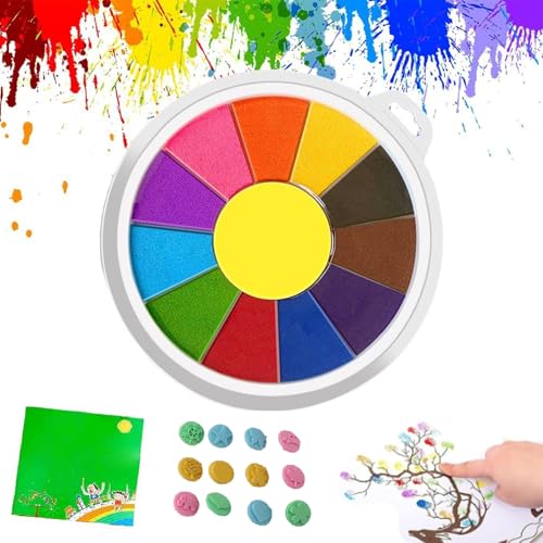 Generisch Lustiges Fingerfarben-Set, Abwaschbares Fingerfarben-Set, Lustiges Fingerfarben-Set Für Kinder, Zeichnen-Spielzeug-Lernset Für DIY-Basteln-Malen (12-Colors) von Generisch