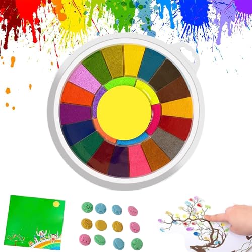 Generisch Lustiges Fingerfarben-Set, Abwaschbares Fingerfarben-Set, Lustiges Fingerfarben-Set Für Kinder, Zeichnen-Spielzeug-Lernset Für DIY-Basteln-Malen (25-Colors) von Generisch