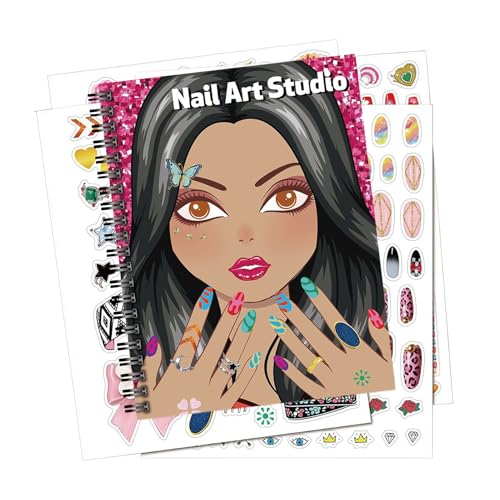 Generisch Mädchen Stickerbuch, Nageldesign Malbuch, Fingernail Design Kreativset für Hausschule Kindergarten Reisezimmer Teenager Generisch Mädchen Stickerbuch, Nageldesign Malbuch, Fingernail Design Kreativset für Hausschule Kindergarten Reisezimmer Teenager von Generisch