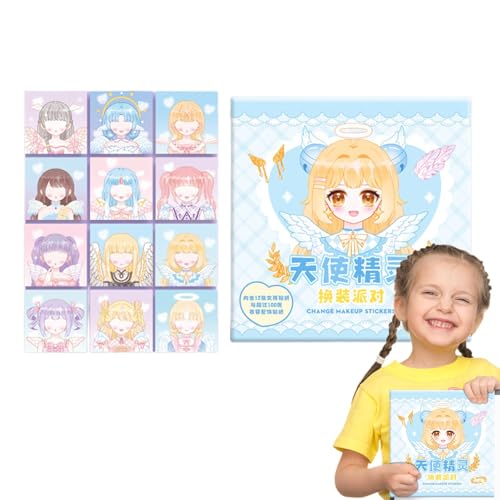 Generisch Make-up-Show-Stickerbuch, schöne Prinzessinnen-Stickerspielzeuge,Kinder Prinzessin Make-up verkleiden - Ergänzende Notizbücher und Tagebücher für Kinder für Zuhause und den Kindergarten von Generisch