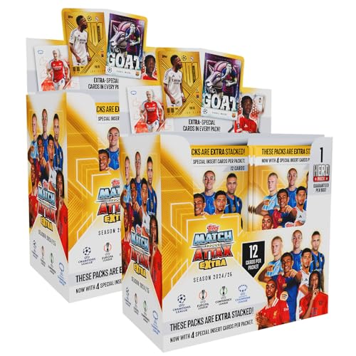 Generisch Match Attax Champions League 2024/25 EXTRA - Trading Cards - 2 Display (48 Booster) von Generisch