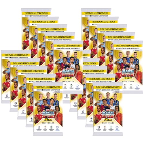 Generisch Match Attax Champions League 2024/25 EXTRA - Trading Cards - 20 Booster von Generisch