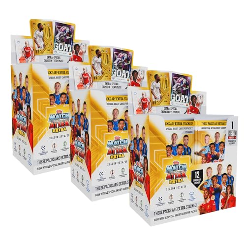 Generisch Match Attax Champions League 2024/25 EXTRA - Trading Cards - 3 Display (72 Booster) von Generisch