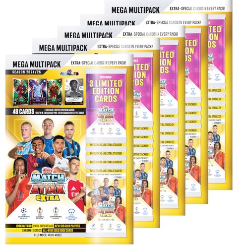 Generisch Match Attax Champions League 2024/25 EXTRA - Trading Cards - 5 Mega Multipacks von Generisch