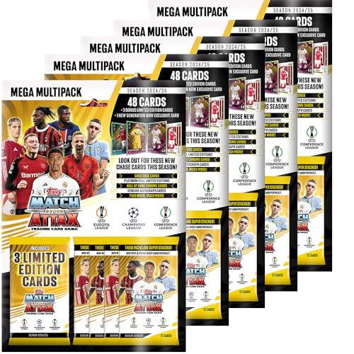 Generisch Match Attax Champions League 2024/25 - Trading Cards - 5 Multipacks von Generisch