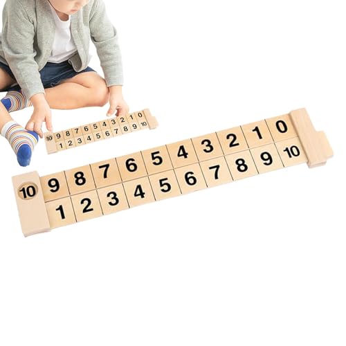 Generisch Mathe -Lernspiele, Mathespiele für Kinder | Interaktive Vorschullernspielzeug Lernen Zahlen Lineal - Vorschulmathematikspiele Mehrzweck -Bildungsspielzeug für Kinder Mädchen von Generisch