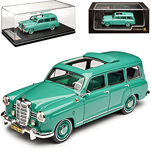 Generisch Mercedes-B Binz 180 D Kombi Grün Ponton W120 1953-1962 1/43 IXO PremiumX Modell Auto von Generisch