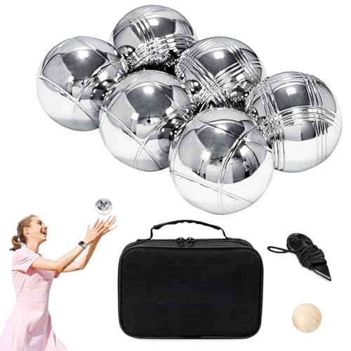 Generisch Metal Boccia -Ball -Set - Outdoor Boccia Ball Kit | 6 Metallkugeln mit Lineal & Distanzmesser in Tragetasche | Roller -Bälle -Spiel - Picknick Backyard Beach Urlaub Generisch Metal Boccia -Ball -Set - Outdoor Boccia Ball Kit | 6 Metallkugeln mit Lineal & Distanzmesser in Tragetasche | Roller -Bälle -Spiel - Picknick Backyard Beach Urlaub von Generisch