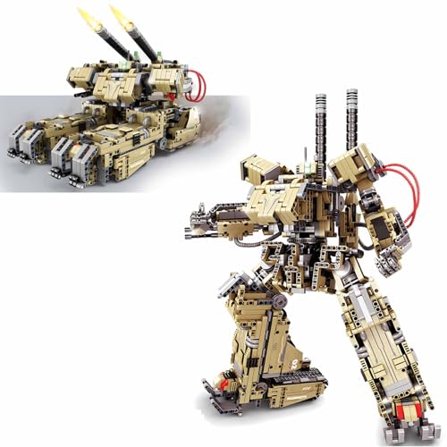 Generisch Militärpanzer Mech Wars Roboter Baustein Set Superhelden Figuren Tolles Bauspielzeug Für Erwachsene Und Militärfans Modellbausatz Erwachsene von Generisch