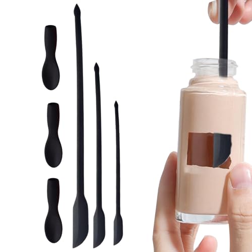 Generisch Mini-Glasschaber-Set - Doppelseitiger Flexibler Silikonspatel mit Löffel - Kleine Spachtel Winziger Schaber für Gläser, Küchenflaschen, Kosmetika Generisch Mini-Glasschaber-Set - Doppelseitiger Flexibler Silikonspatel mit Löffel - Kleine Spachtel Winziger Schaber für Gläser, Küchenflaschen, Kosmetika von Generisch