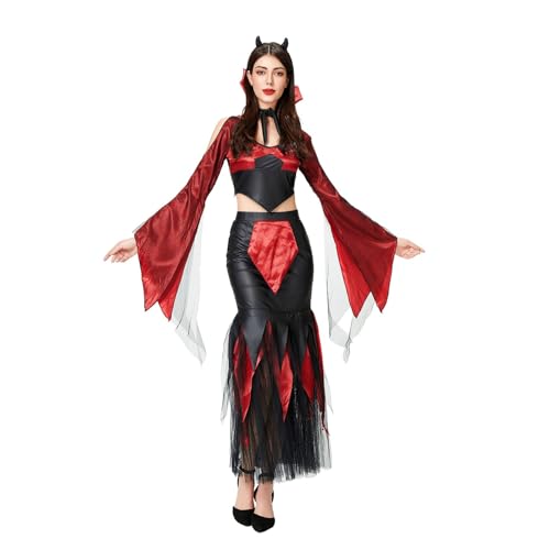 Generisch Mittelalter Kleid Damen Gothic Königin Kostüm mit Schnürkorsett für Cosplay Vampir Outfit Masquerade Ball und Elegante Abendveranstaltung Generisch Mittelalter Kleid Damen Gothic Königin Kostüm mit Schnürkorsett für Cosplay Vampir Outfit Masquerade Ball und Elegante Abendveranstaltung von Generisch
