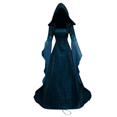 Generisch Mittelalter Kleid Hexenkostüm Damen Große Größen Cosplay Dress Renaissance Hexenkleid Plus Size Gothikkleider Oberteil Mittelalter Halloweenkostüm Übergröße Kleidung 2#dunkelblau 4XL Generisch Mittelalter Kleid Hexenkostüm Damen Große Größen Cosplay Dress Renaissance Hexenkleid Plus Size Gothikkleider Oberteil Mittelalter Halloweenkostüm Übergröße Kleidung 2#dunkelblau 4XL von Generisch