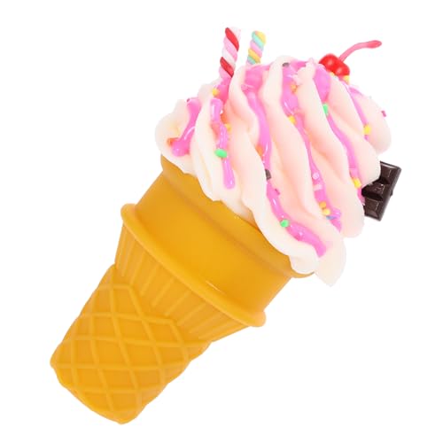 Generisch Modell Einer Eistüte Plätzchen Wagen vorgeben Eisportionierer lustiges Eiscreme Modell Deko Modell Eiswaffel Simulations-Eiscreme-Requisiten künstliches EIS PVC von Generisch