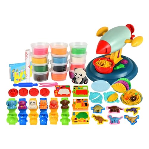 Generisch Modelliermasse | Fun Play Dough Küchenkreationen | Knetmasse-Teig-Spielset, Farbteig-Nudel-Set zum Herstellen von Nudeln, Küchen-Spielset von Generisch