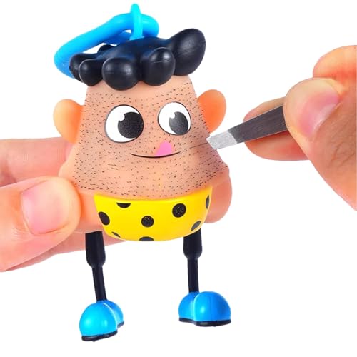 Generisch Mr Plucky Toy, mit Pinzette, Hair Plucking Fidget Toy, Zappelspielzeug Gegen Haarziehstörungen, Neuheit Zupfen Blackhead Fidget Spielzeug, Stressabbau-Spielzeug für die Sinne von Generisch