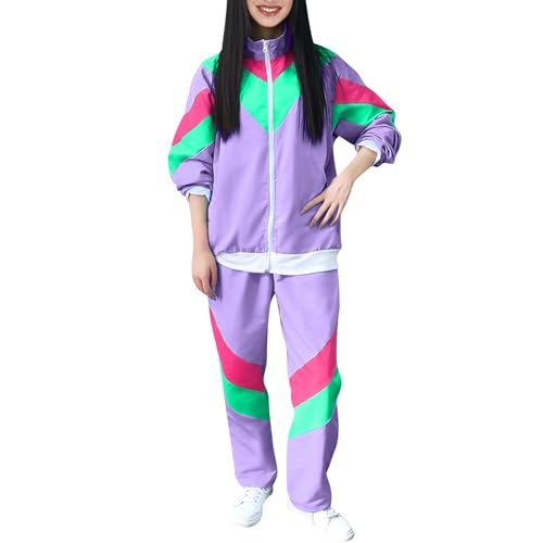 Generisch Neon Netz Shirt 10Tgl. 80er Jahre Outfit Accessoires Haarreif Halskette Handschuhe Beinstulpen 80er Kostüm Accessoires Karneval Cosplay Party Kostüme Übergröße 6Xl Grosse Brille Fasching von Generisch