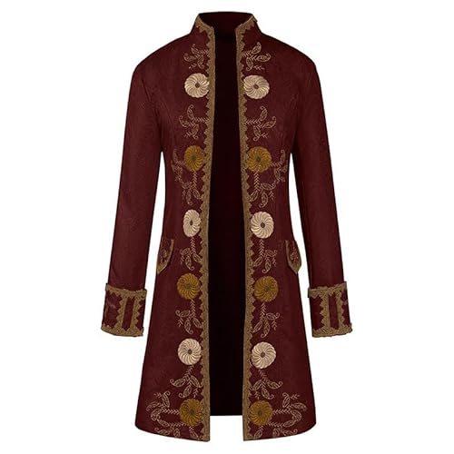 Generisch Neu 2025 Herren Steampunk Mantel Gothic Jacke Große Größen Palast Trenchcoat Retro Viktorianische Hof Gehrock Elegant Edelmann Frack Theater Performance-Kleidung Cosplay Halloween Kostüm Generisch Neu 2025 Herren Steampunk Mantel Gothic Jacke Große Größen Palast Trenchcoat Retro Viktorianische Hof Gehrock Elegant Edelmann Frack Theater Performance-Kleidung Cosplay Halloween Kostüm von Generisch