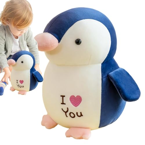 Generisch Niedlicher Pinguin-Plüsch, Pinguin-Stofftier - ICH Liebe Dich Pinguin-Kinderkuscheltiere - Weiches Pinguin-Plüschtier für Partys mit Tiermotiven, Halloween-Heimdekoration von Generisch