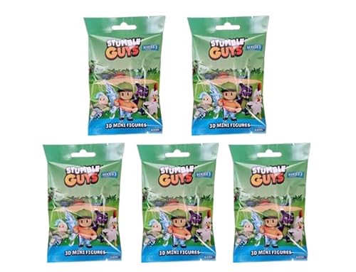 Generisch Panini Stumble Guys 3D Serie 2 Minifiguren / 5X Sammeltüten von Generisch