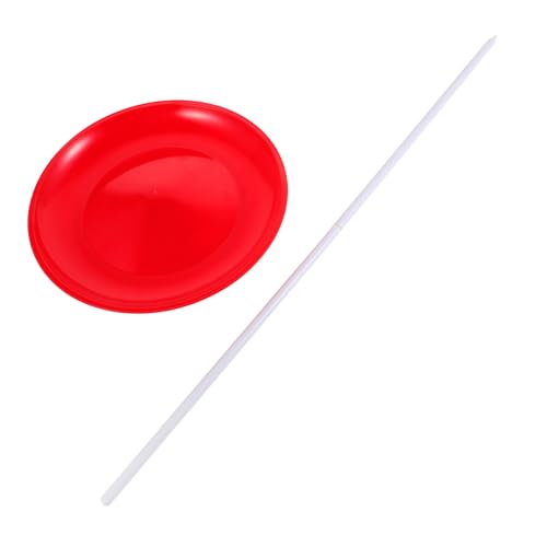 Generisch Performance Spinning Plate Circus Skills Requisiten Jonglierplatte Tablett Soft Spinning Und Stöcke Für Zirkus-übungszubehör von Generisch