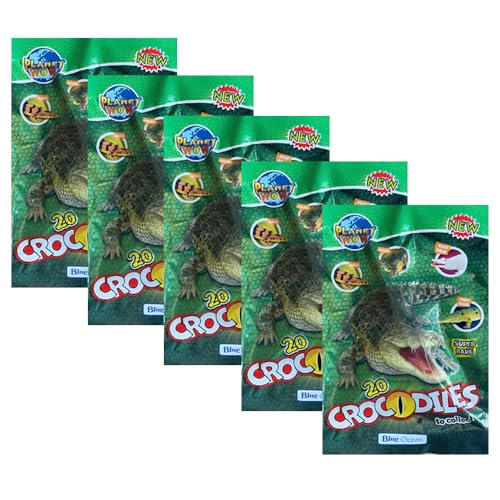 Generisch - Blue Ocean Crocodiles Planet Wow Sammelfiguren Krokodile Sammeltüten - 5 Tüten von Generisch