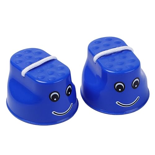 Generisch Plastik Walk Stelzen Kinder Springen Balance Training Spielzeug Topfstöfe 2pcs Blau von Generisch