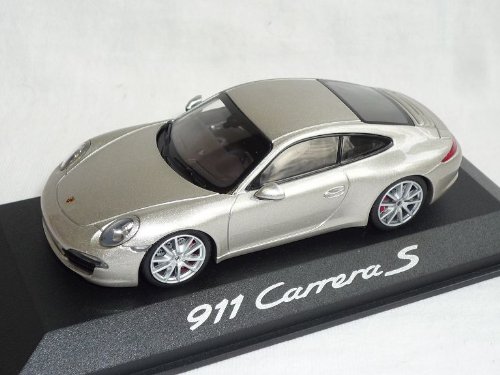 Generisch Porsche 911 991 Carrera Coupe Silber Ab 2011 1/43 Minichamps Modell Auto Modellauto mit individuellem Wunschkennzeichen von Generisch