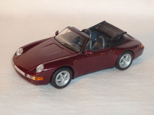 Generisch Porsche 911 993 Cabrio Carrera Rot 1995 1/43 De Agostini Modellauto Modell Auto Sonderangebot von Generisch