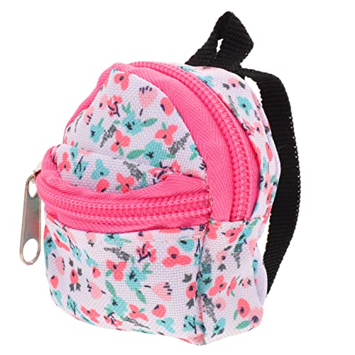 Generisch Mini Puppenrucksack Aus Polyester Dekorativer Schulranzen Für Puppen Blumenmuster Ideal Als Fotorequisite Oder Für Puppenliebhaber Mini Doll Bag von Generisch