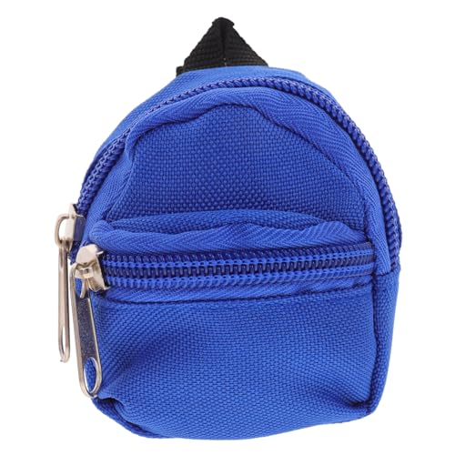 Generisch Miniatur Puppenrucksack Für Puppen Blauer Schulranzen Ideales Zubehör Für Puppenfotografie Und Mikro Szenen Dekoration Perfektes Für ädchen Und Puppenliebhaber von Generisch