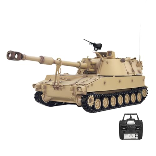 Generisch RC Militär Panzer,1/16 2.4G RC M109A2 Granatwerferpanzer Modellbau - Militär Panzer Spielzeug mit Raucheffekten für Erwachsene - US M24 Panzer Bausatz9 (Standardausführung) von Generisch